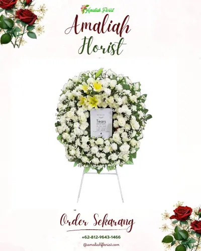 Krans Bunga Duka Cita di Kemenangan Tani